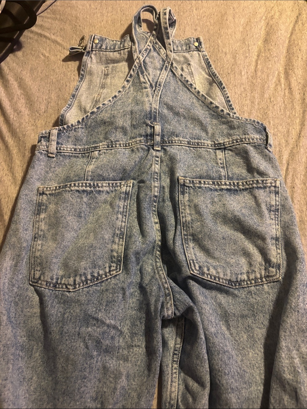 Free People Light Blue Denim Overalls - Picture 2 of 3